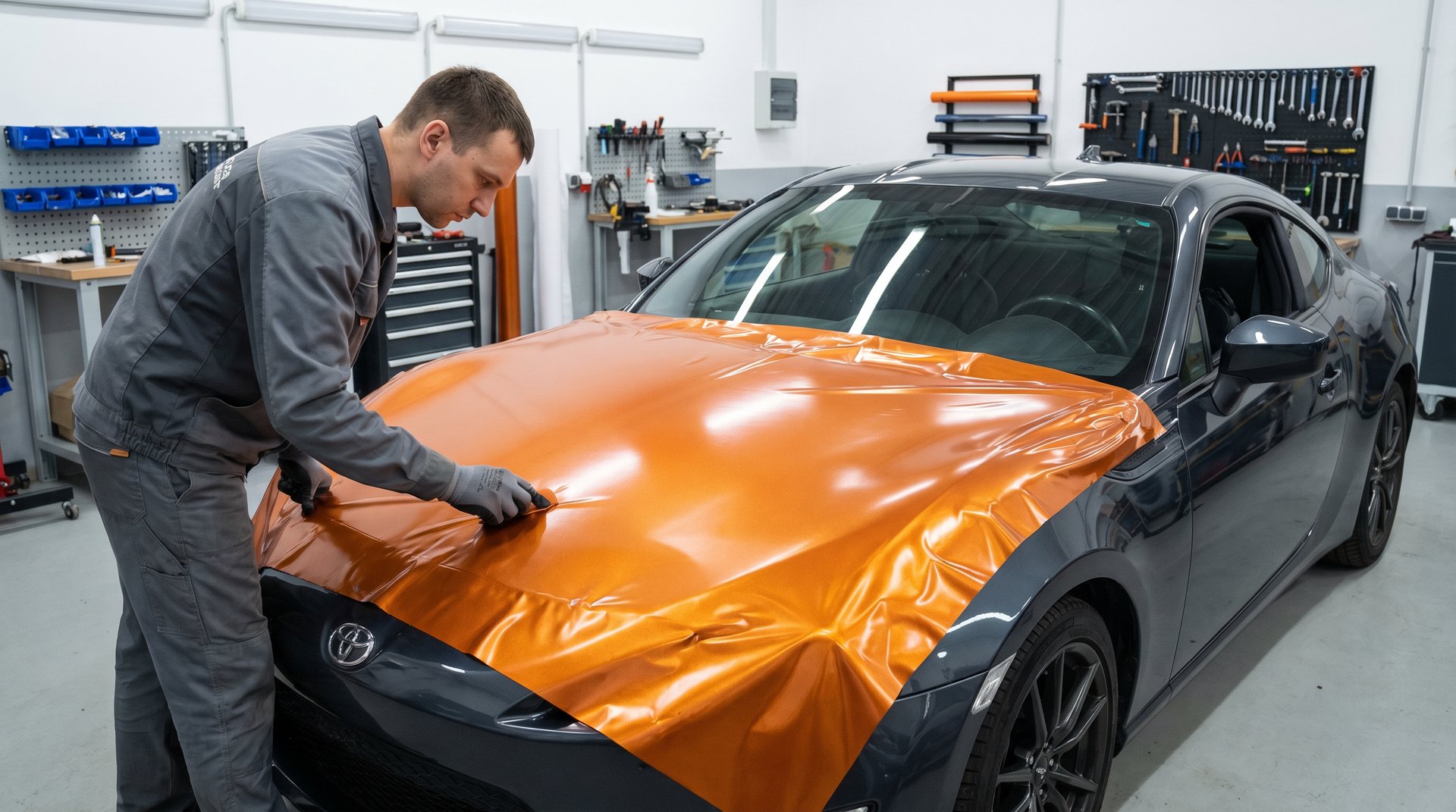 91修车改装视频-车身改色贴膜教程